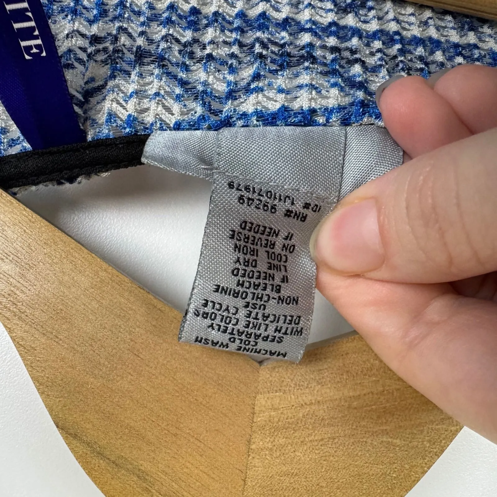 Catherines Blue Striped Open Front Cardigan Size 2XWP Lightweight Stretch Comfy‎ - Image 6