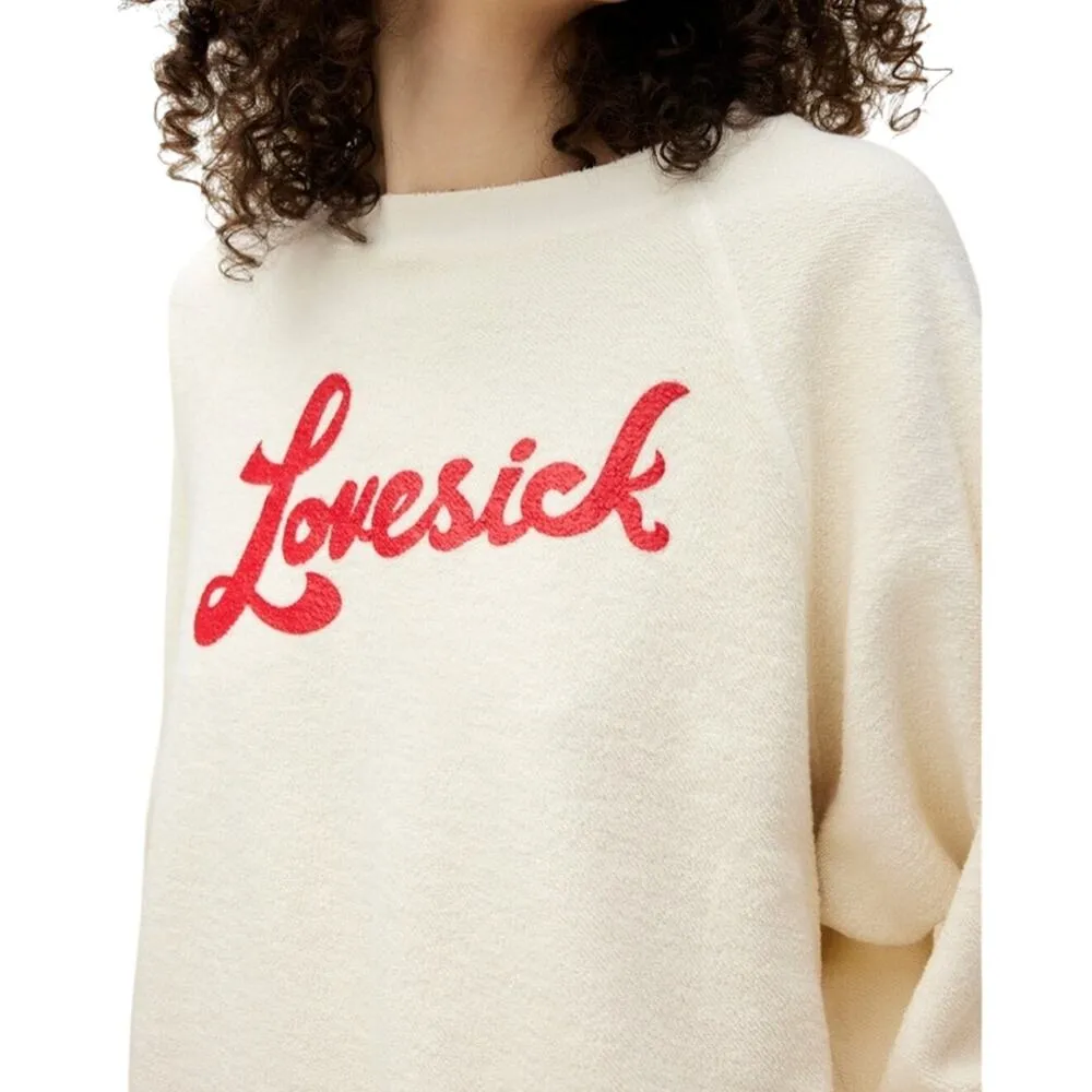 DAYDREAMER Lovesick Reverse Raglan Sweatshirt Size M New w/o Tag MSRP $108 - Image 2