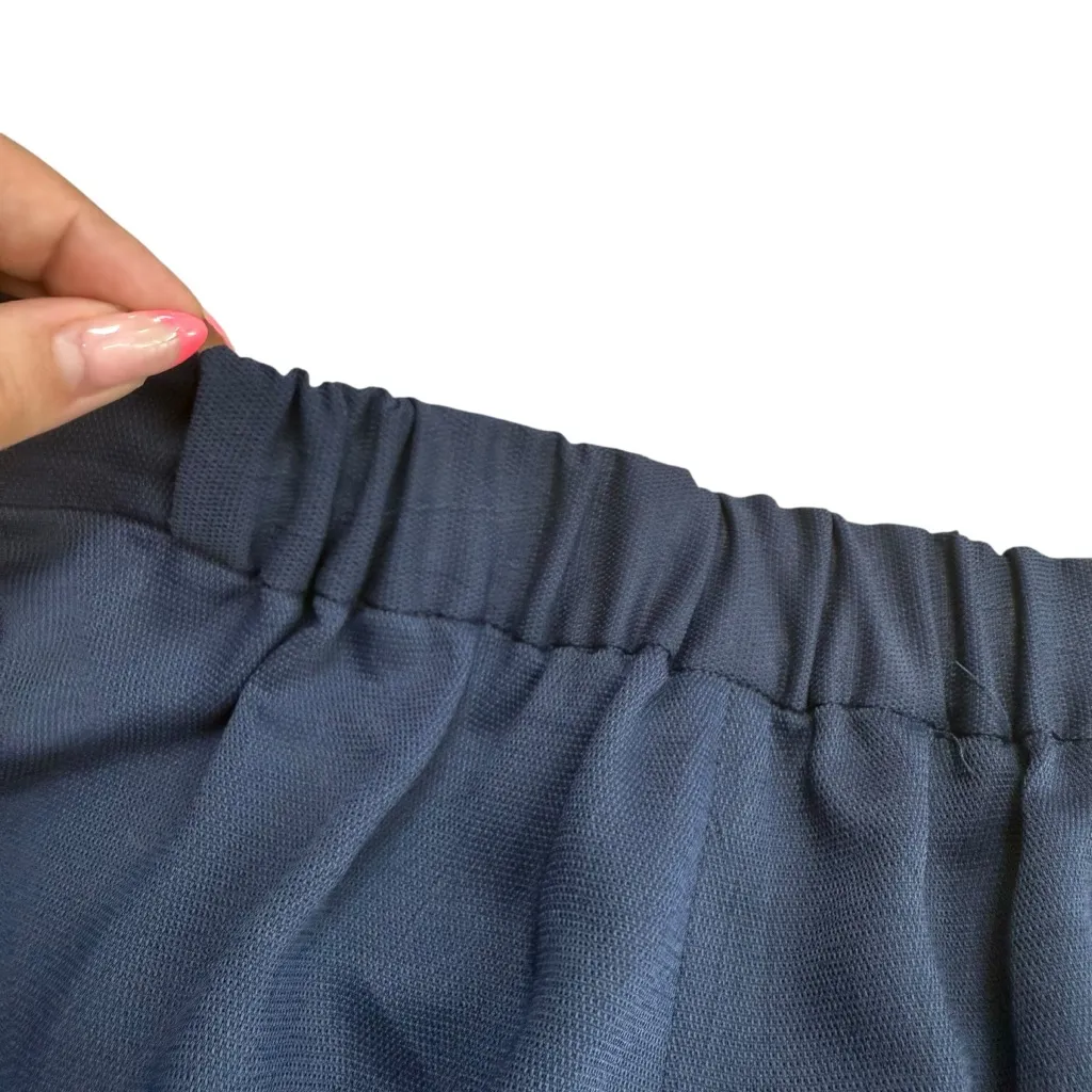 Derek Lam 10 Crosby Size‎ 00 Pleat Crepe Trouser Pants Navy Old Money Aesthetic - Image 8