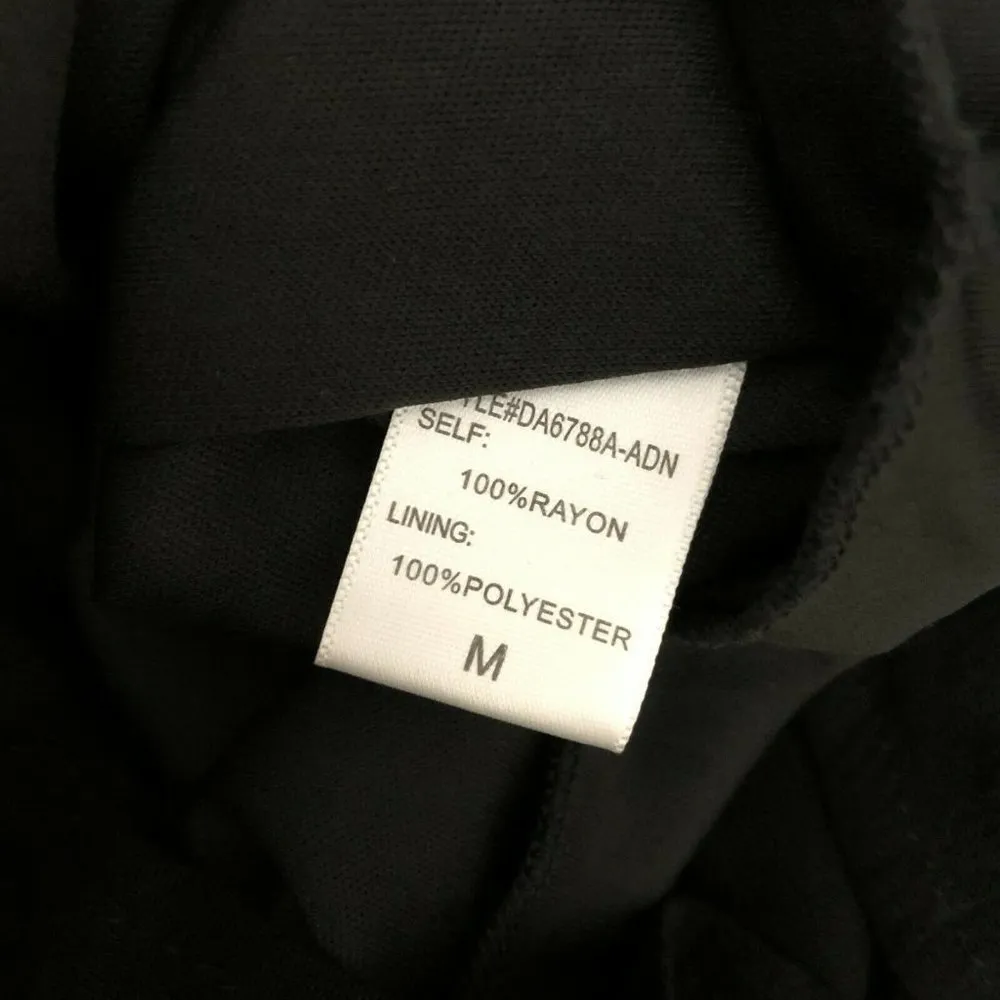 Dee Elly Maxi Romper Shorts Hi Lo Ruffle Sleeve Blouson Black Size M - Image 5