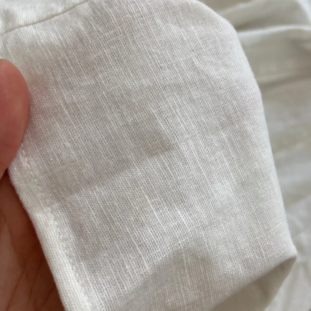 white midi linen dress. 2 - Image 6