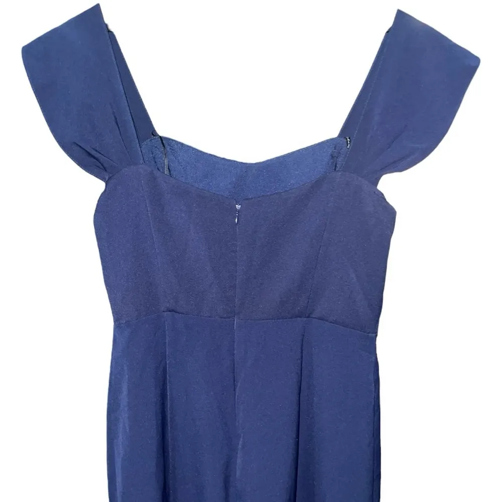 Wayf Dress Medium Navy Mermaid Trumpet Sweetheart Maxi Gown - Image 13