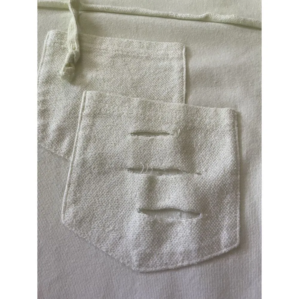 Easel Los Angeles Acid Green Ombre Distressed Hoodie Tee Unisex Size M - Image 4