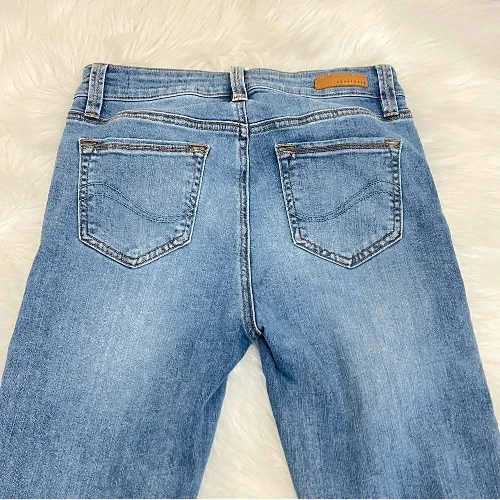 Sanctuary  Connector Kick-Crop Button Front Jeans Sahara Blue Light Wash 26 - Image 3