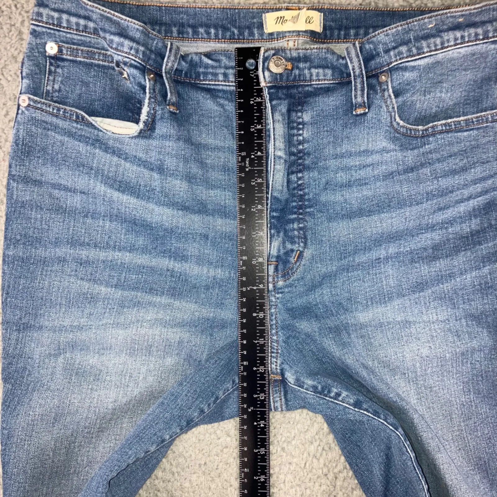 Madewell‎ Jeans Women 30 High Rise Flare Leg Medium Wash Denim Pants - Image 4