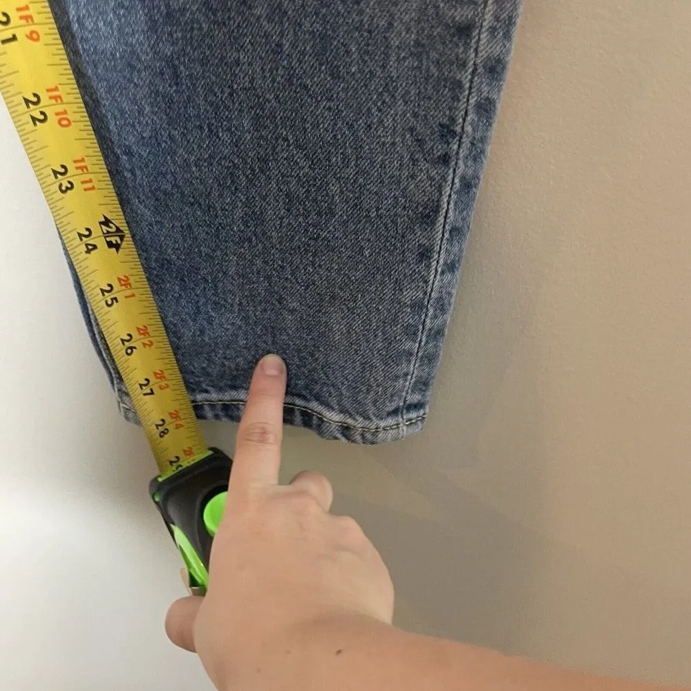 WeWoreWhat Danielle High Rise Straight Size 27 Button Fly 100% Cotton - Image 3