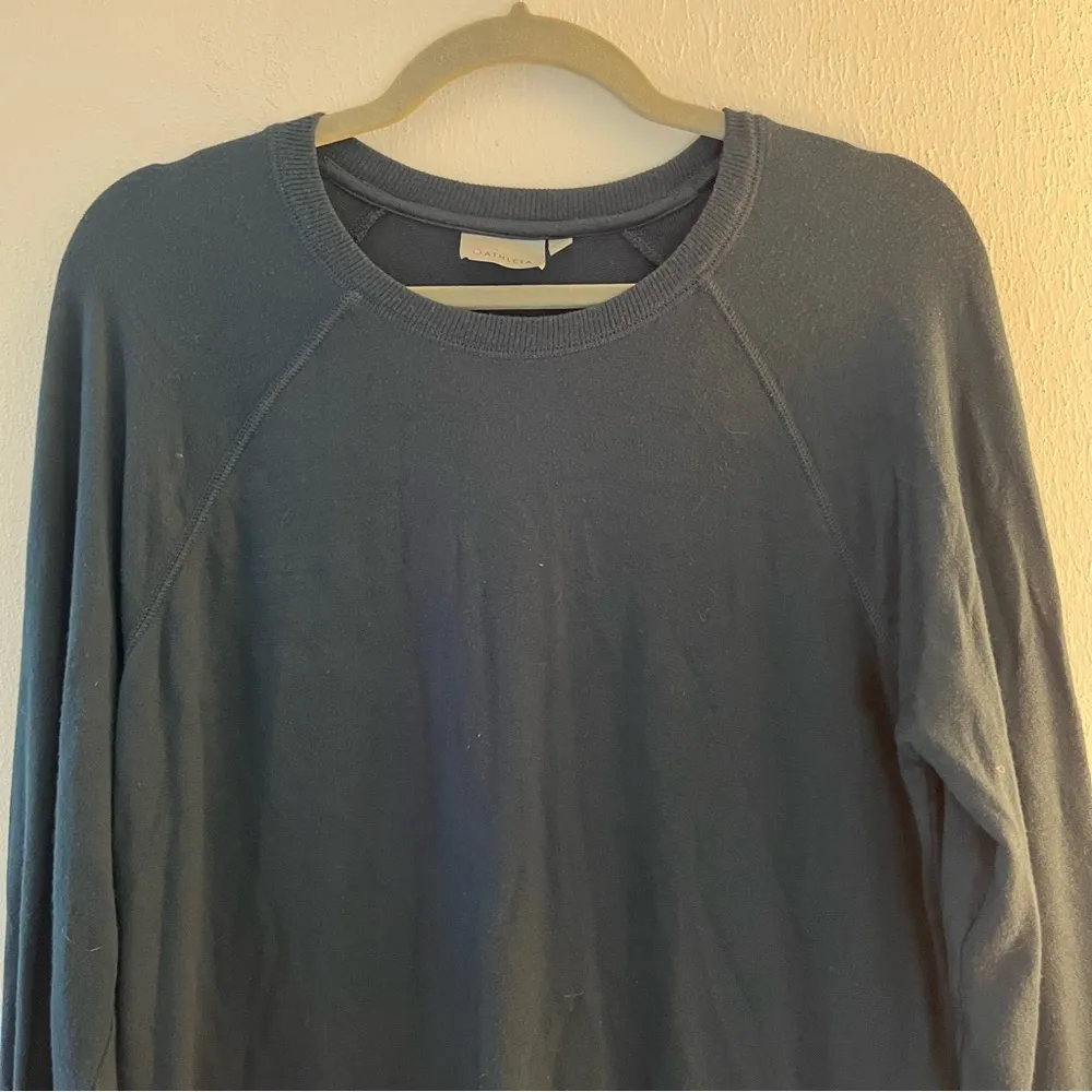 Athleta Sweatshirt Abyss (Dark Teal) Criss Cross Sweatshirt Sz S GUC Athleisure - Image 5