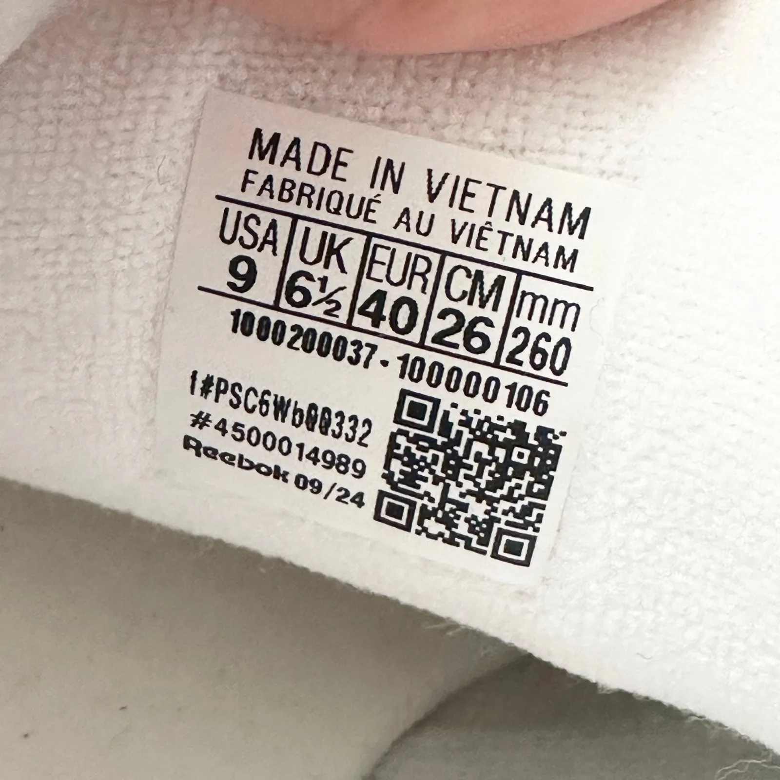 Reebok All White Princess Sneakers Walking Tennis Size 40 US 9 Women Casual Shoe - Image 9