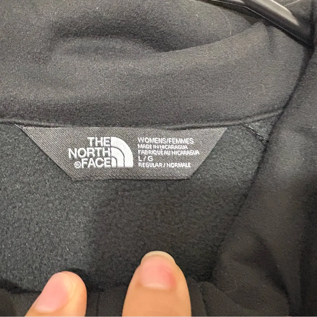 The North Face Apex Barrier Soft Shell Full Zip Jacket Black  Womens Logo Size L - Image 3