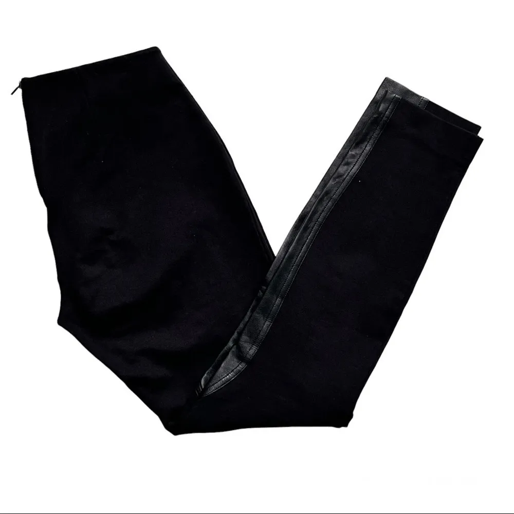 J.Crew Black Pixie Jodhpurs  Leather Panels Work Equestrian Leggings Pants 4 - Image 5