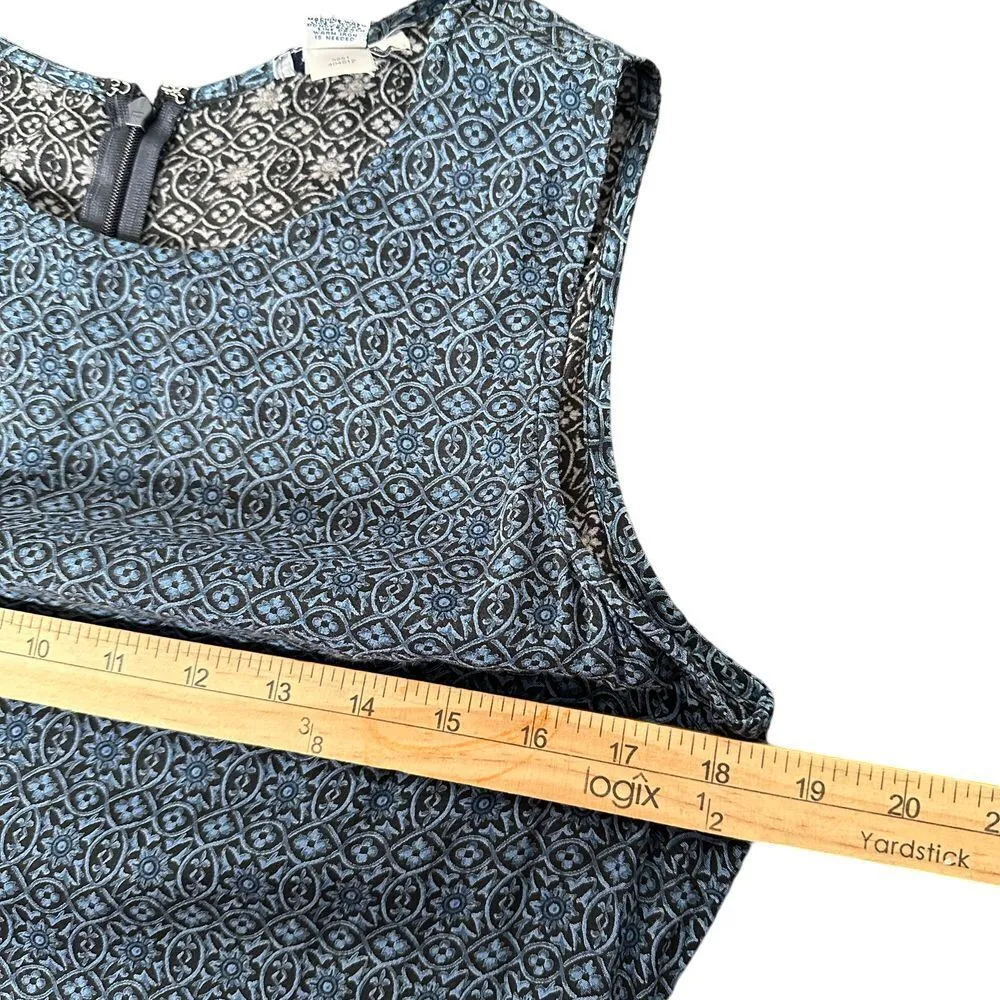 Old Navy Womens‎ Y2K Floral Maxi Dress Size 10 Blue Hippie Cottage Modest - Image 11