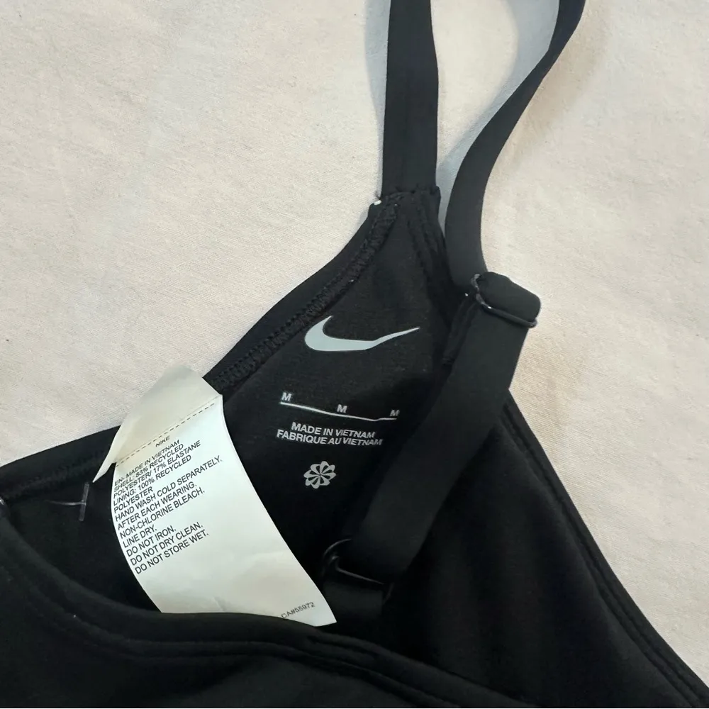 Nike Black Swim Sports Bra with Adjustable Straps - Image 4