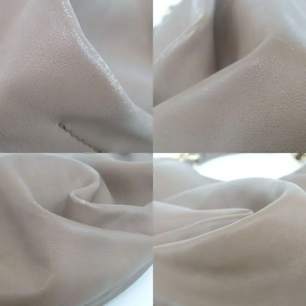 Ferragamo Vara Leather Shoulder Hobo Bag Beige W/ Certificate of Authenticity - Image 6