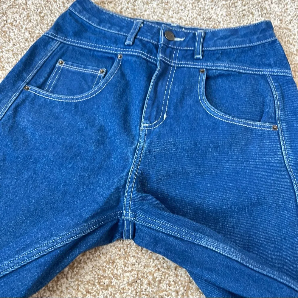 Jeans Le Big Carrot Cropped Blue Jeans Size 26 - Image 7