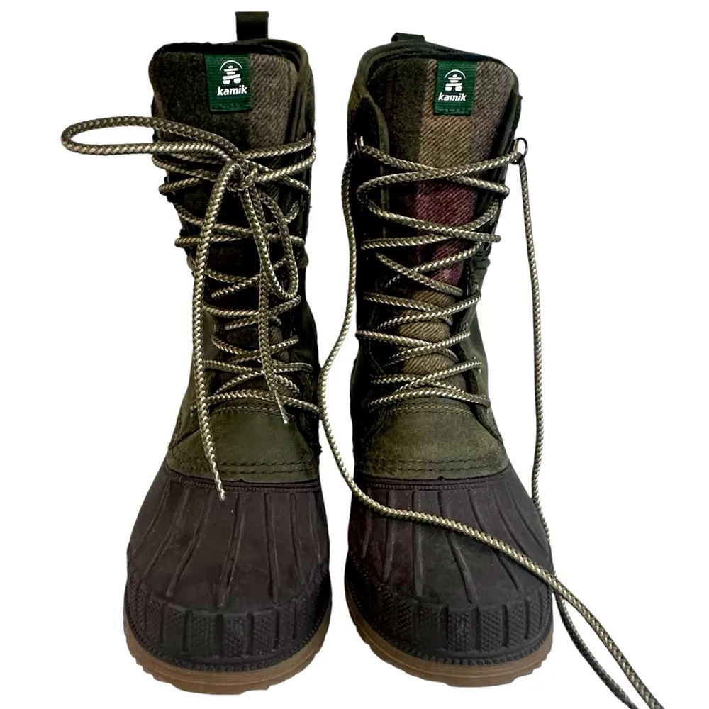 Kamik 3M Thinsulate Water Resistant Genuine Leather Lace Up High Boots Womens 7 - Image 7