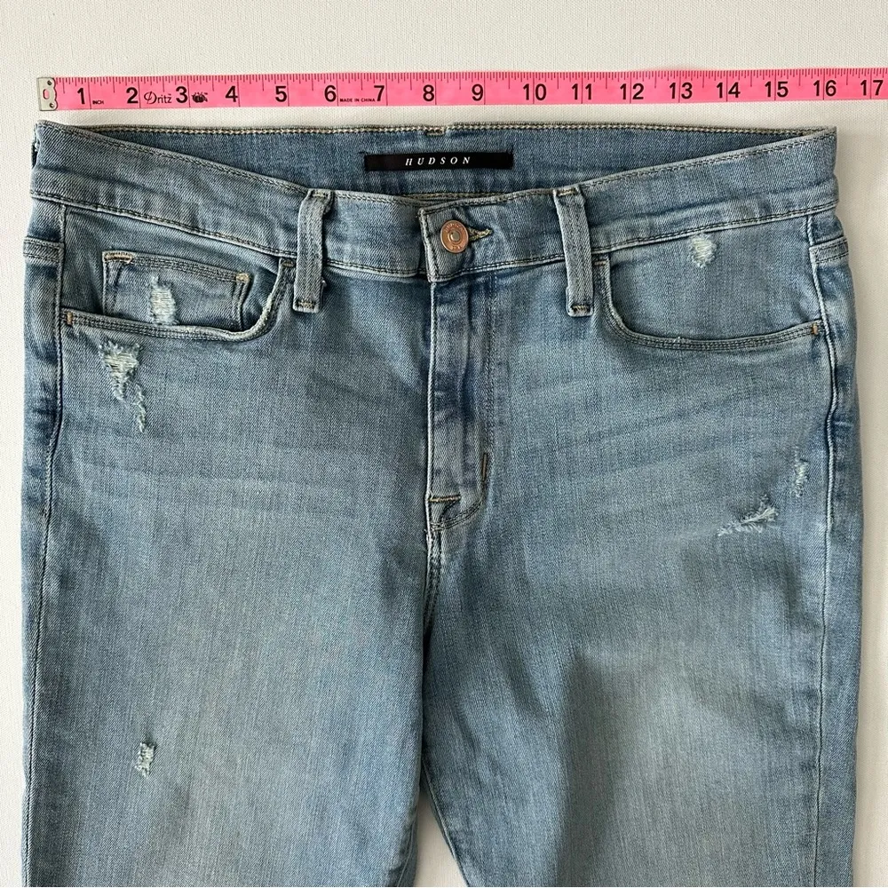 HUDSON Midrise Super Skinny Ankle Jeans Size 31 Women - Image 10