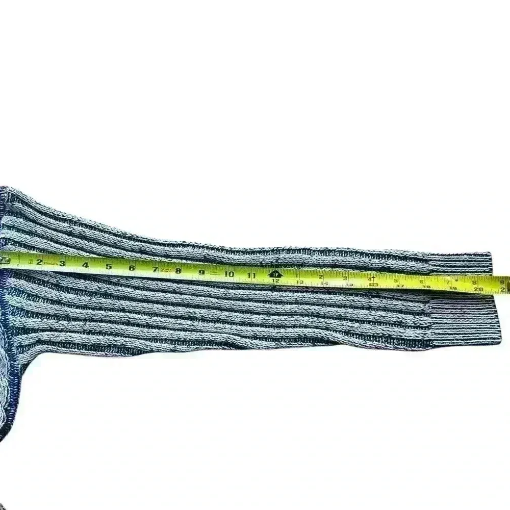 EMORY PARK CONTRASTED CABLE KNIT SWEATER TOP size large - Image 9