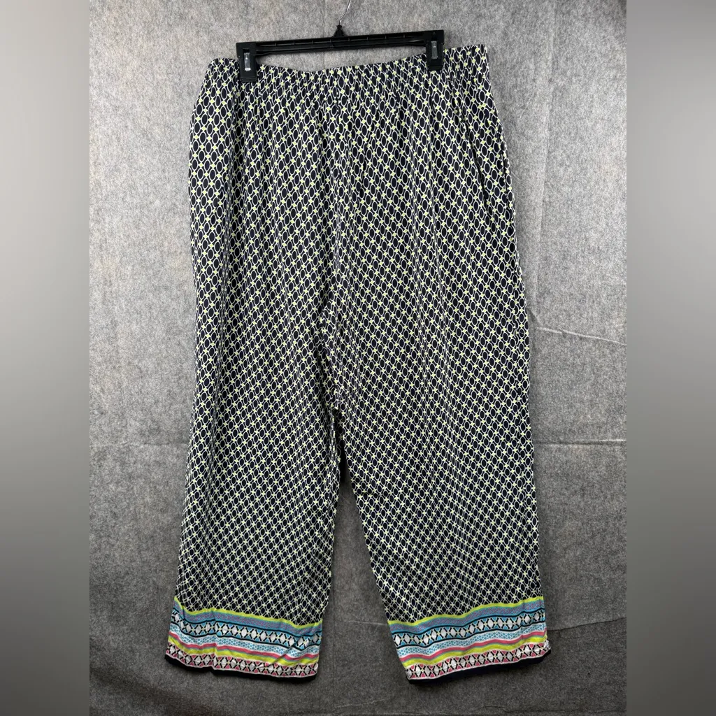 Crown & Ivy Women’s Size XL Palazzo Wide Leg Loose‎ Fit Elastic String Waist - Image 8