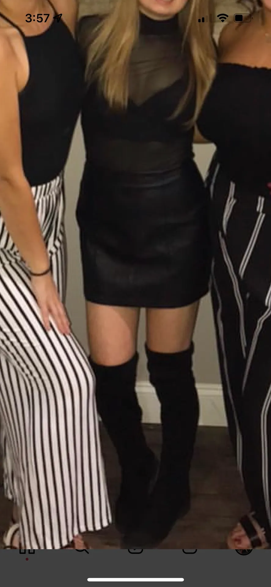 Forever 21 Leather Mini Skirt - Image 3