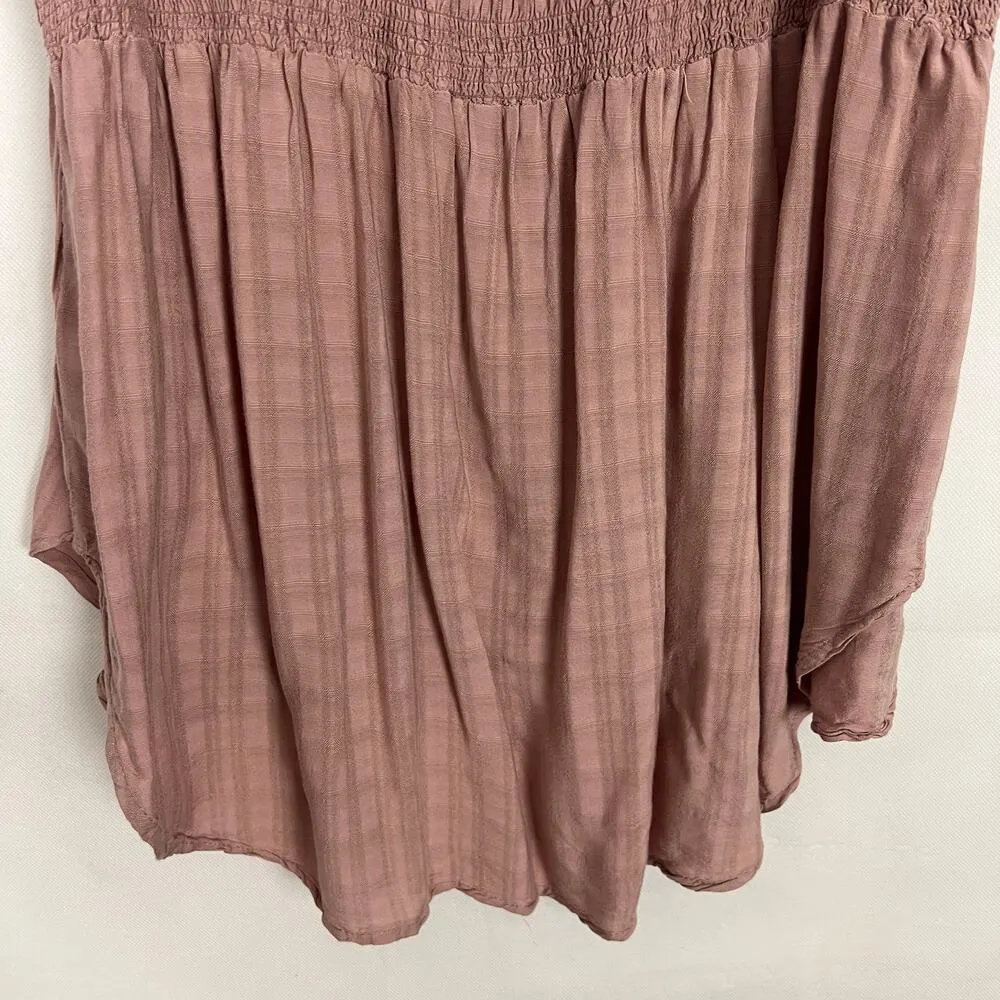 Knox Rose Womens Top Small Smocked Flowy Fairy Boho Cottagecore Girly Western - Image 8