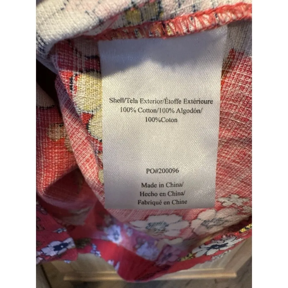 NWT MODCLOTH RED SLEEVELESS DRESS Size M RED WITH FLOWERS EUC - Image 6