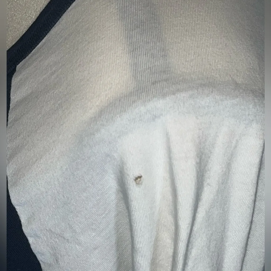 ‘47 Brand Kansas Jayhawks Baseball Style Women’s Raglan Shirt Blue Size undefined - Image 5