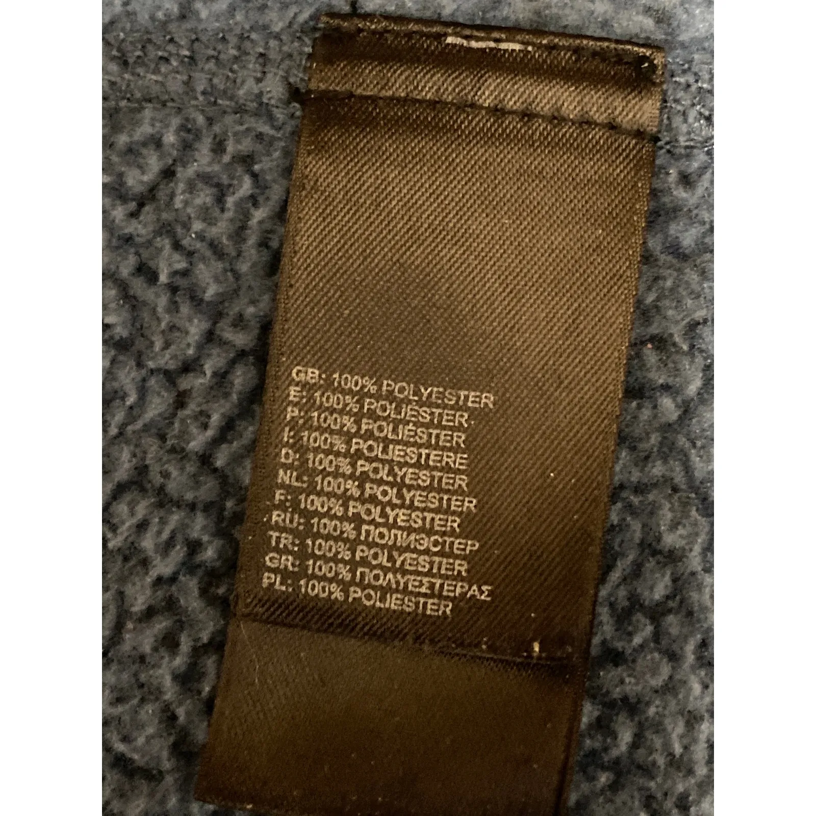 The North Face Crescent Women's Blue Fleece Full-Zip Hooded Hoodie Jacket Size S - Image 6