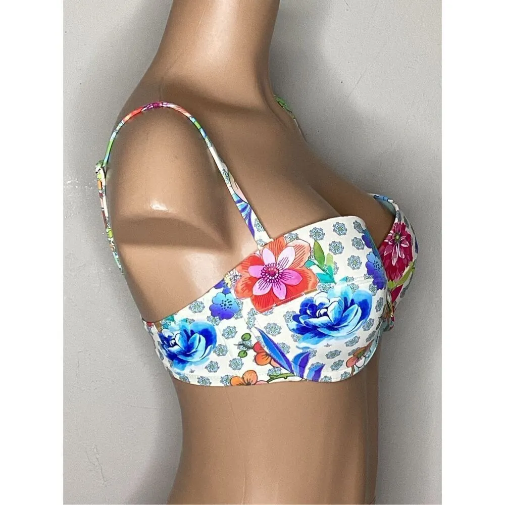 New. Johnny Was floral bikini top. X-Large. Retails $119 - Image 5
