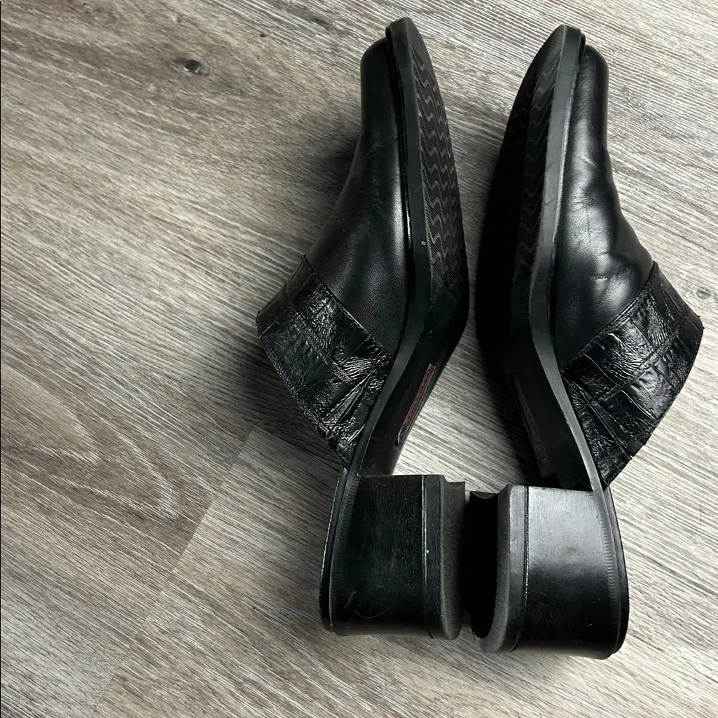 BareTraps Black Leather “Coupe” Slip-On Shoes Size 7.5 Medium - Image 8