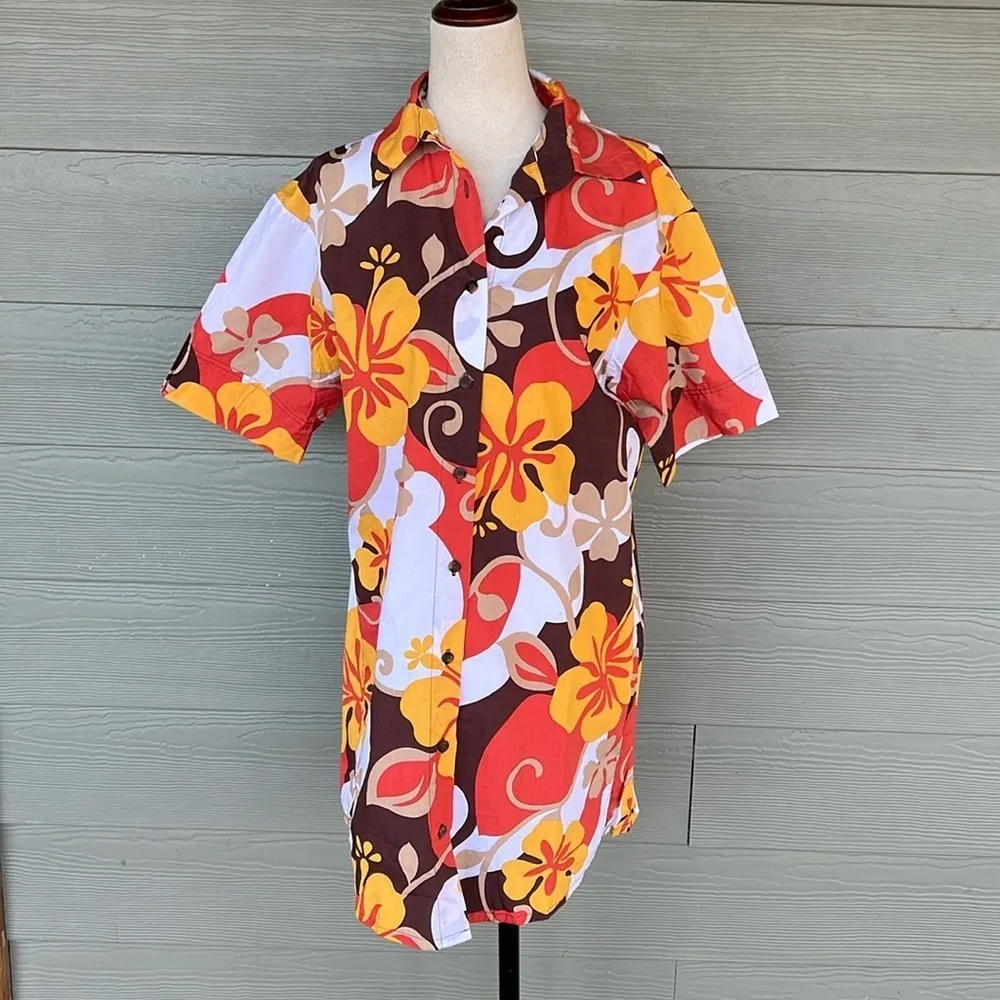 Faithfull the Brand “Tropicana” Cotton Shirt Dress - Image 2