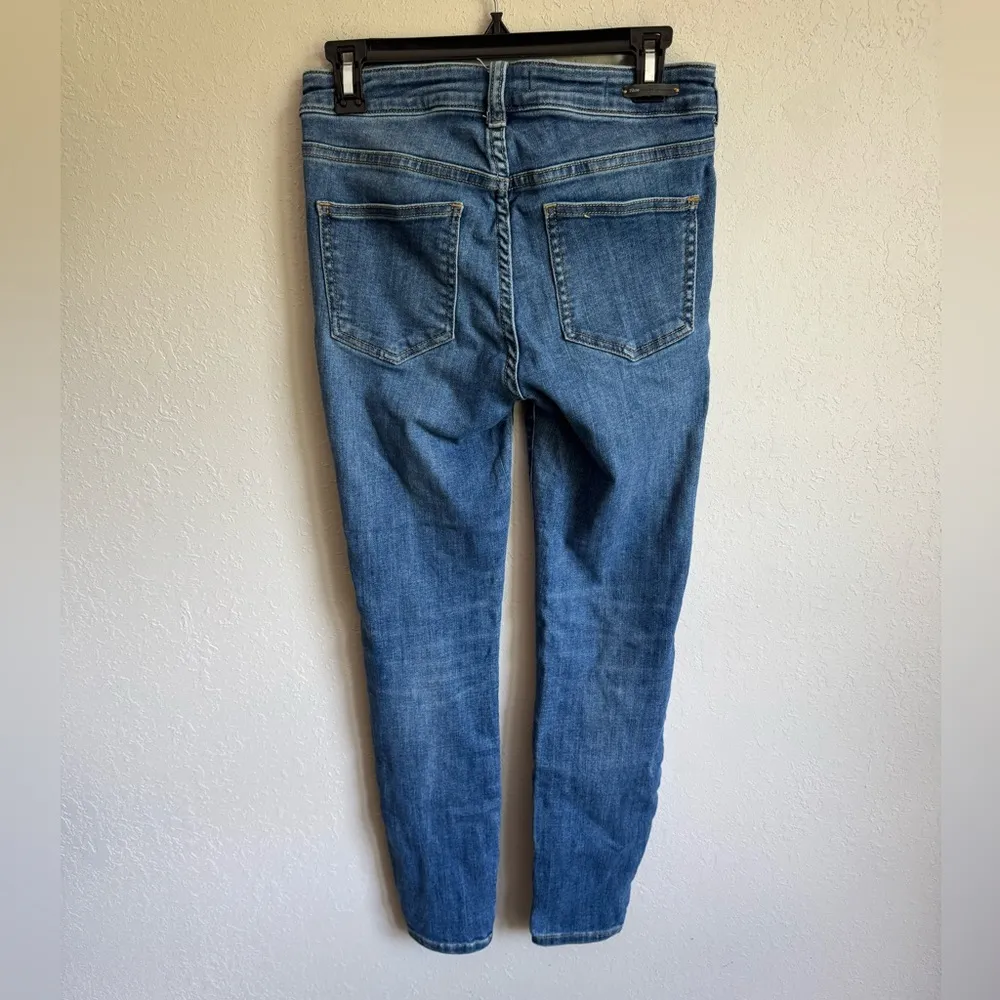 Anthropologie Pilcro Letterpress Blue High Rise Denim Legging Jeans Womens 27 - Image 4