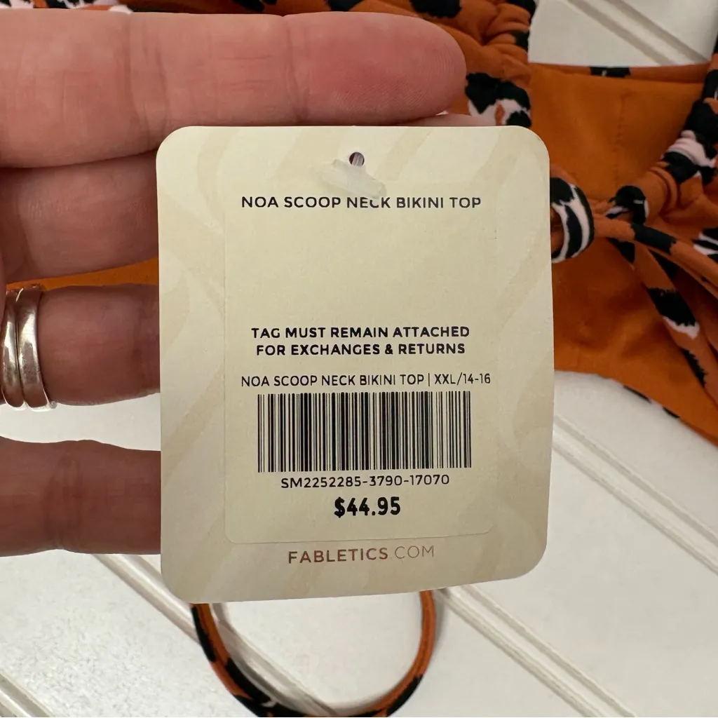 Fabletics NOA Scoop Neck Bikini Top NEW 176 - Image 5