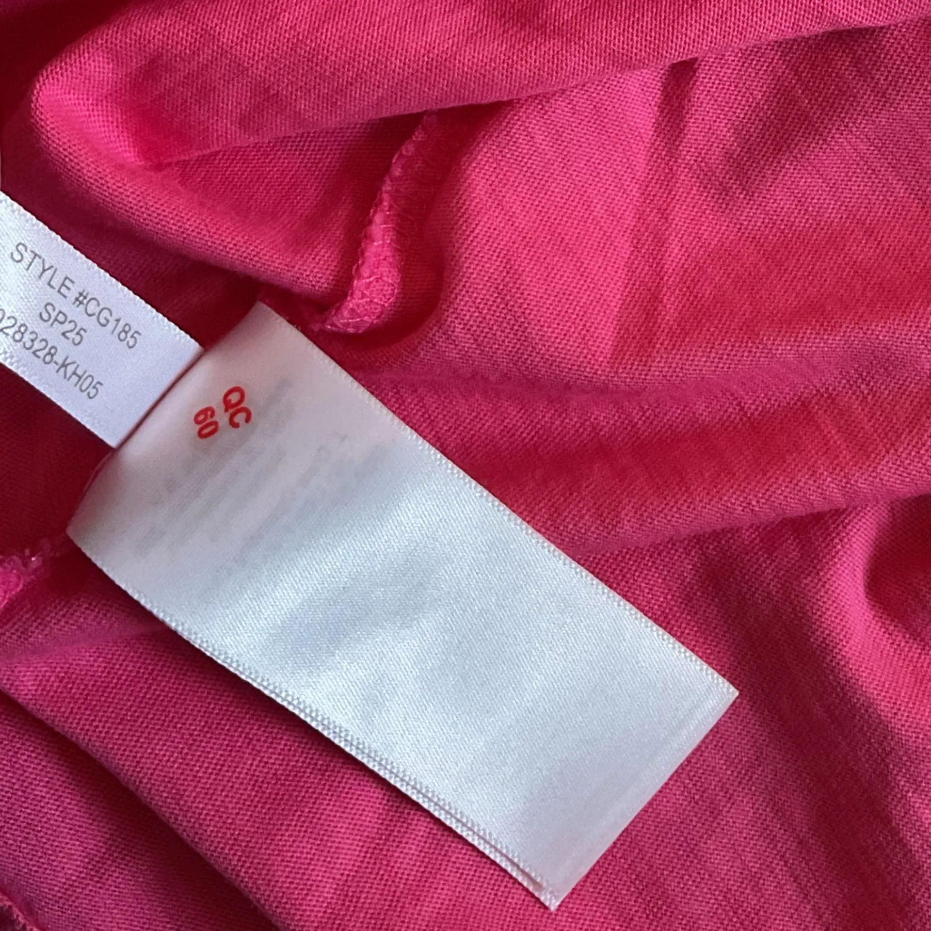 NWOT JCrew V Neck Slub Cotton Tee Hot Pink Women’s Sz M holes one short sleeve Size M - Image 5