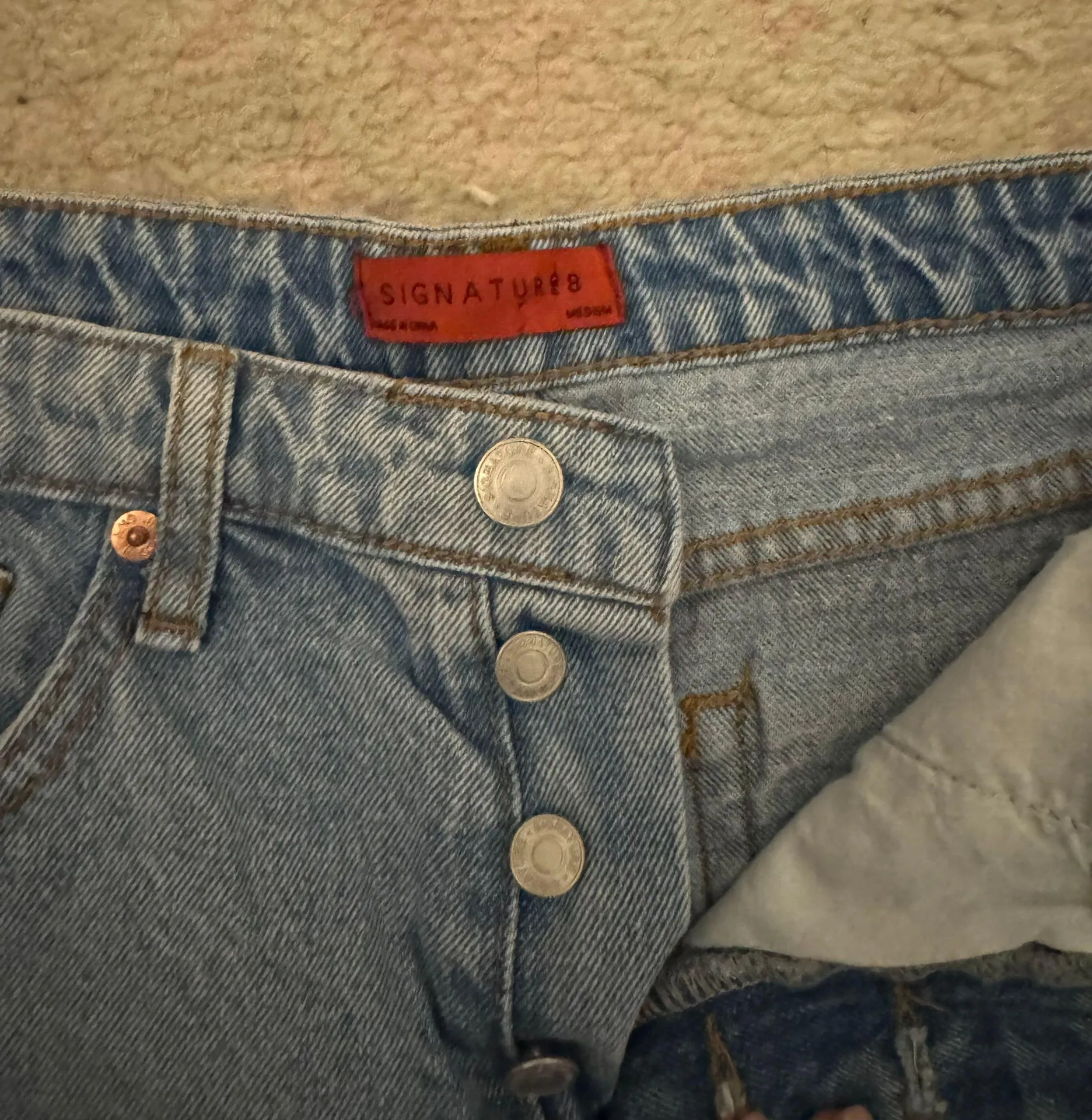 Light Wash Denim Shorts - Image 2