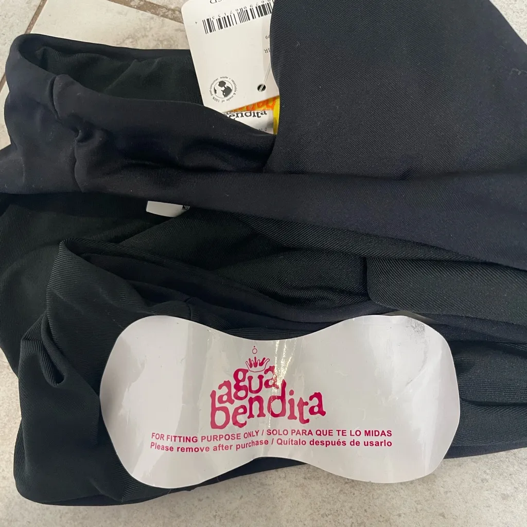 NWT Agua Bendita Malibu Fera One Piece Swim black size Small - Image 10