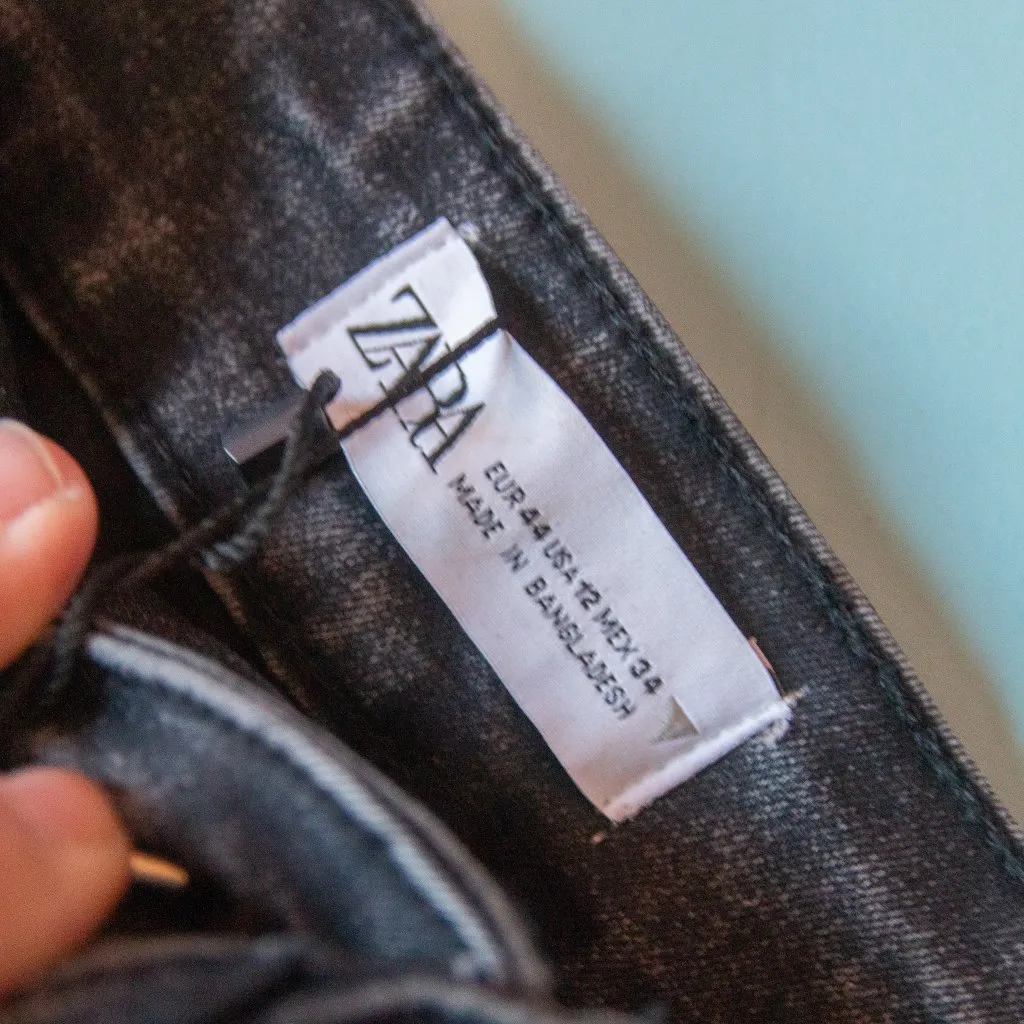 Zara Women's Boot Cut Jeans - Dark Gray - Image 4