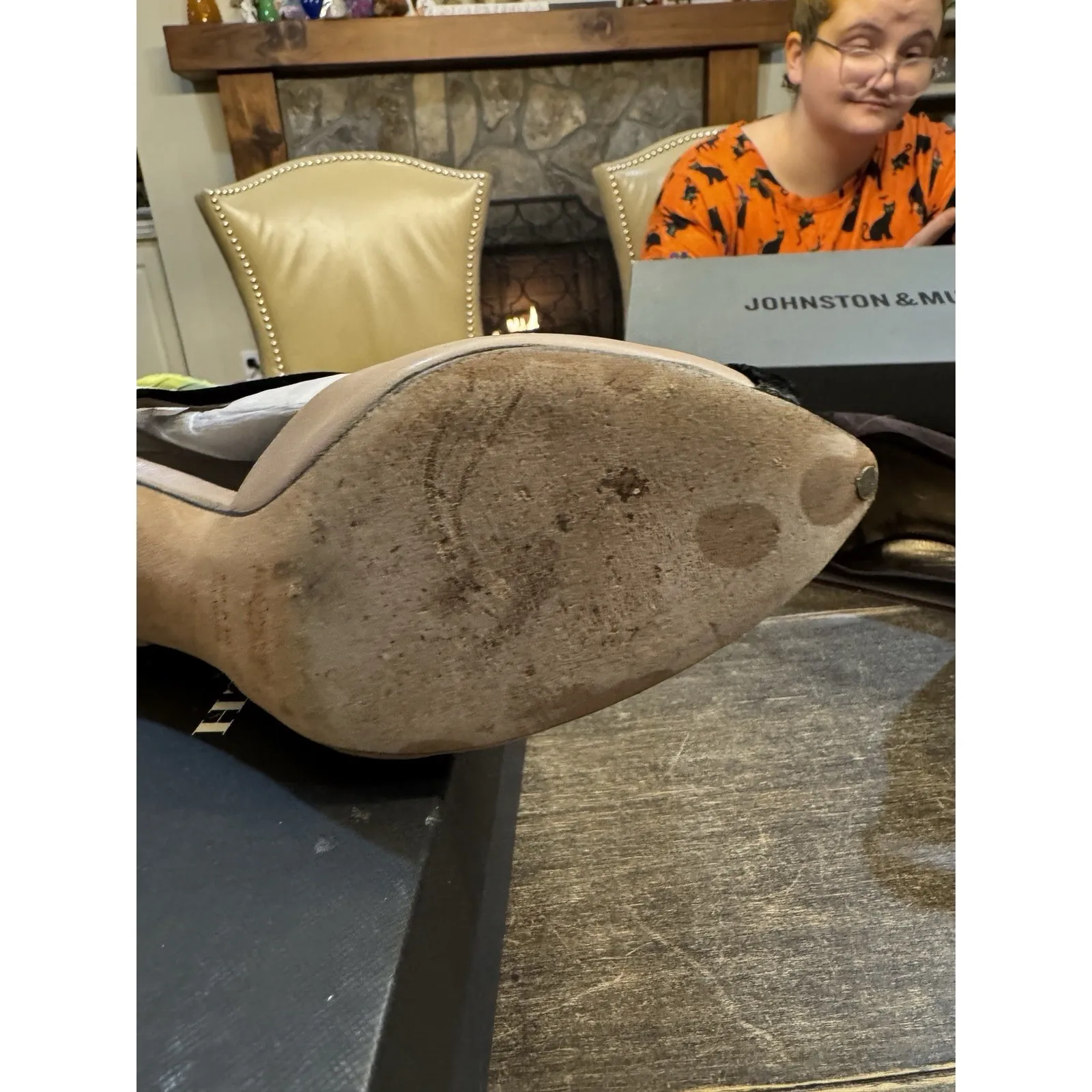 Vintage YSL Yves Saint Laurent Sandal Heels Shoes‎ Size 37.5 Peep Toe Strappy - Image 8