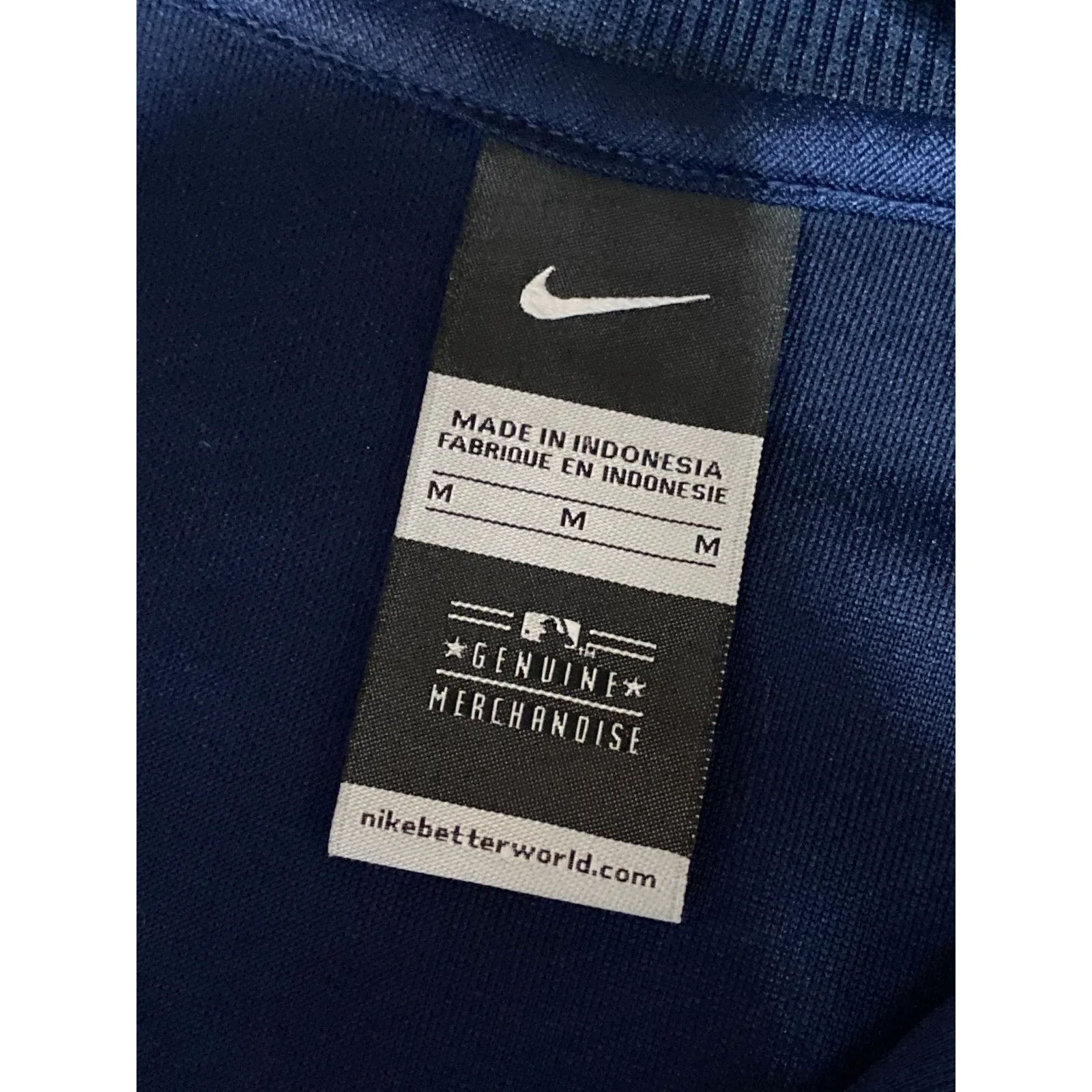 Nike New York Yankees MLB Women's Blue White Colorblock Full Zip Track Jacket M - Image 5