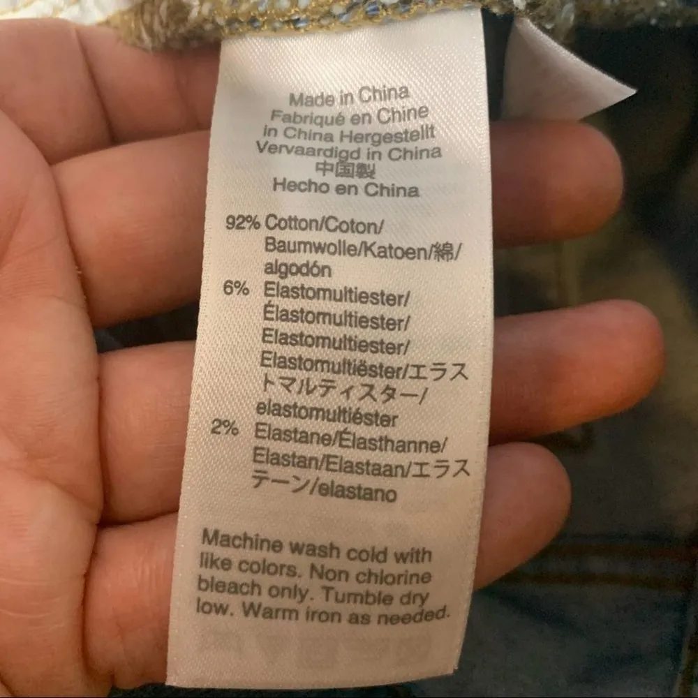 J. Crew Point Sur floral embroidered high rise cut off shorts sz 25 - Image 7