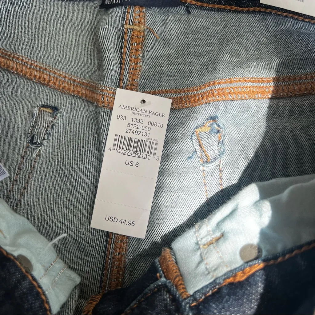 NWT!! American Eagle Outfitters Indigo Denim Shorts Next Level Stretch X - Image 7