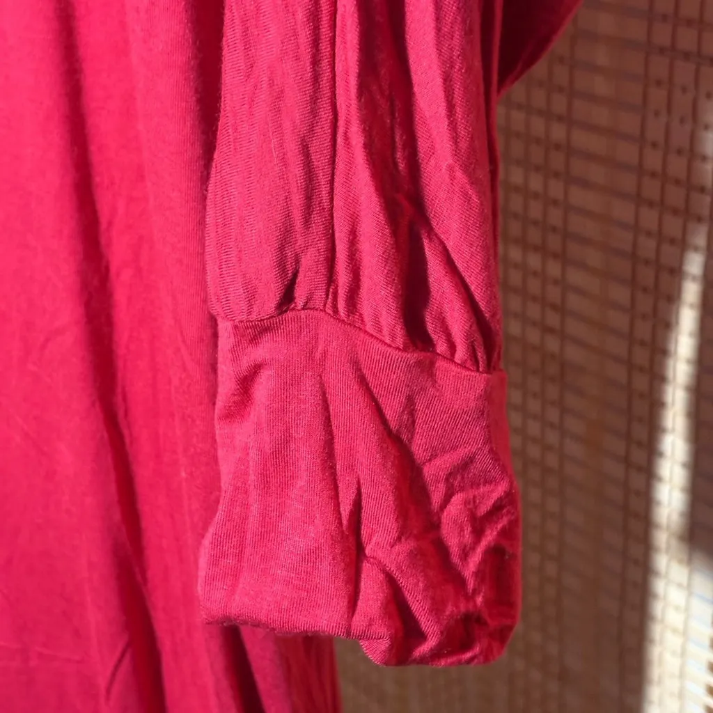 Matchstick Argus Red 3/4 Sleeve Dolman Tunic Size XL - Image 3