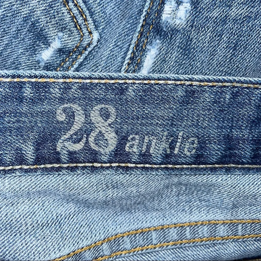 J. Crew Toothpick Distressed Ankle Jeans - Image 5