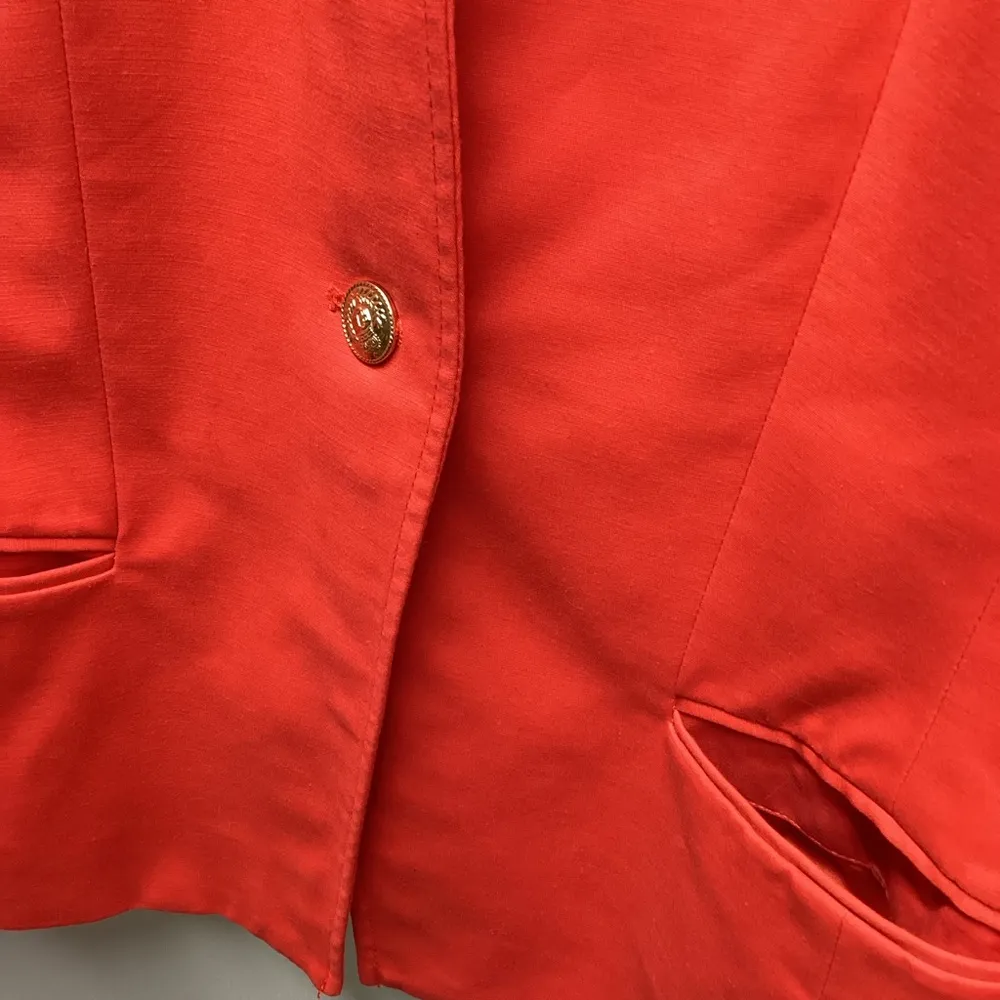 Calvin Klein blazer. Orange. Size 8 Petite - Image 5