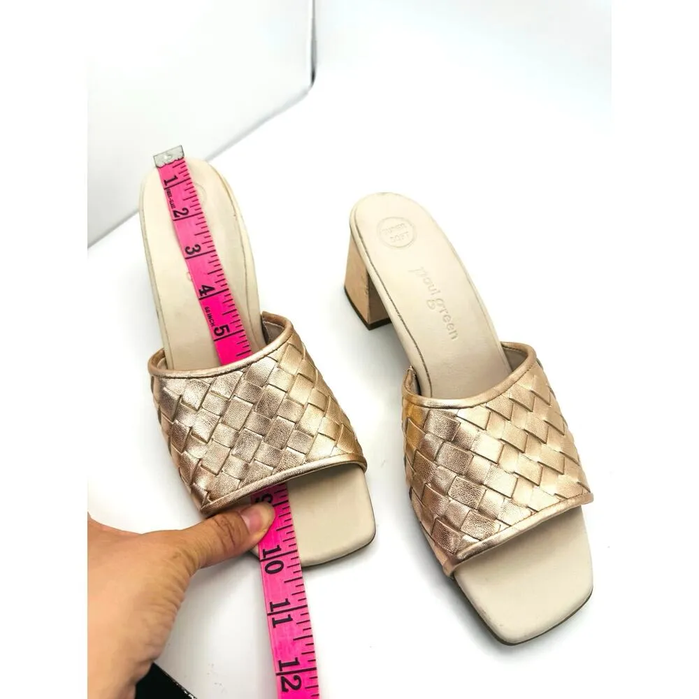 Paul Green Tisha Mule Heel Rosato Nappa Metallic size UK 7 / US 9.5 - Image 7