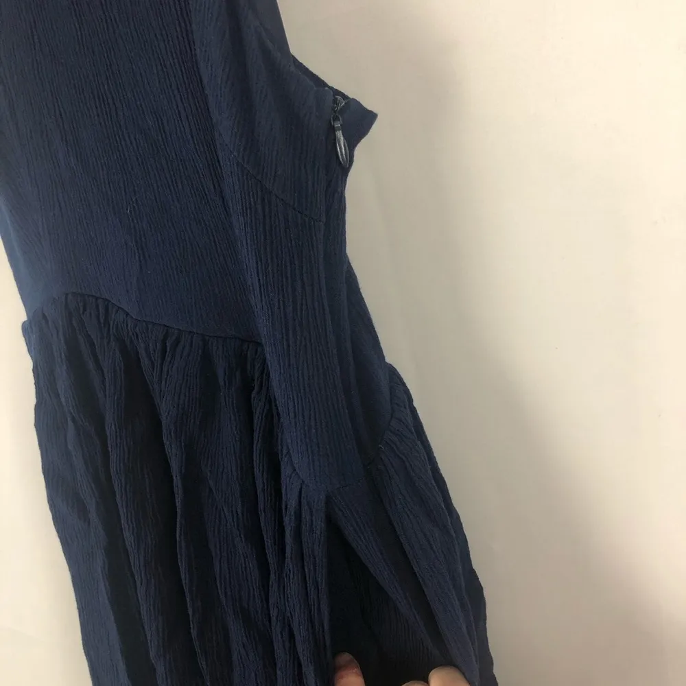 Women's Altar’d State Navy Blue Sleeveless Tank Mini Dress Size Small - Image 3