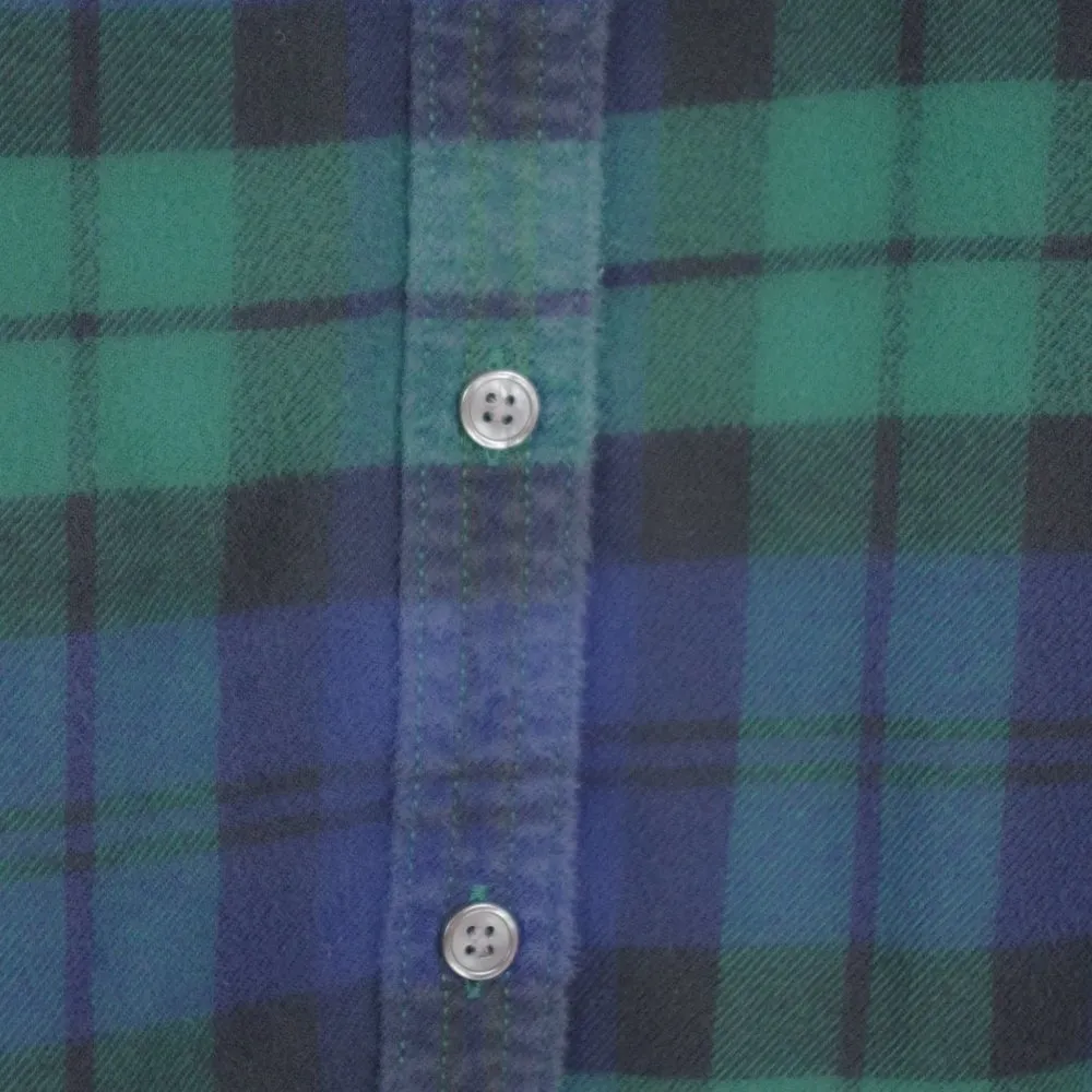 Ladies' Lands End Tartan Flannel Shirt Size 12 - Image 5