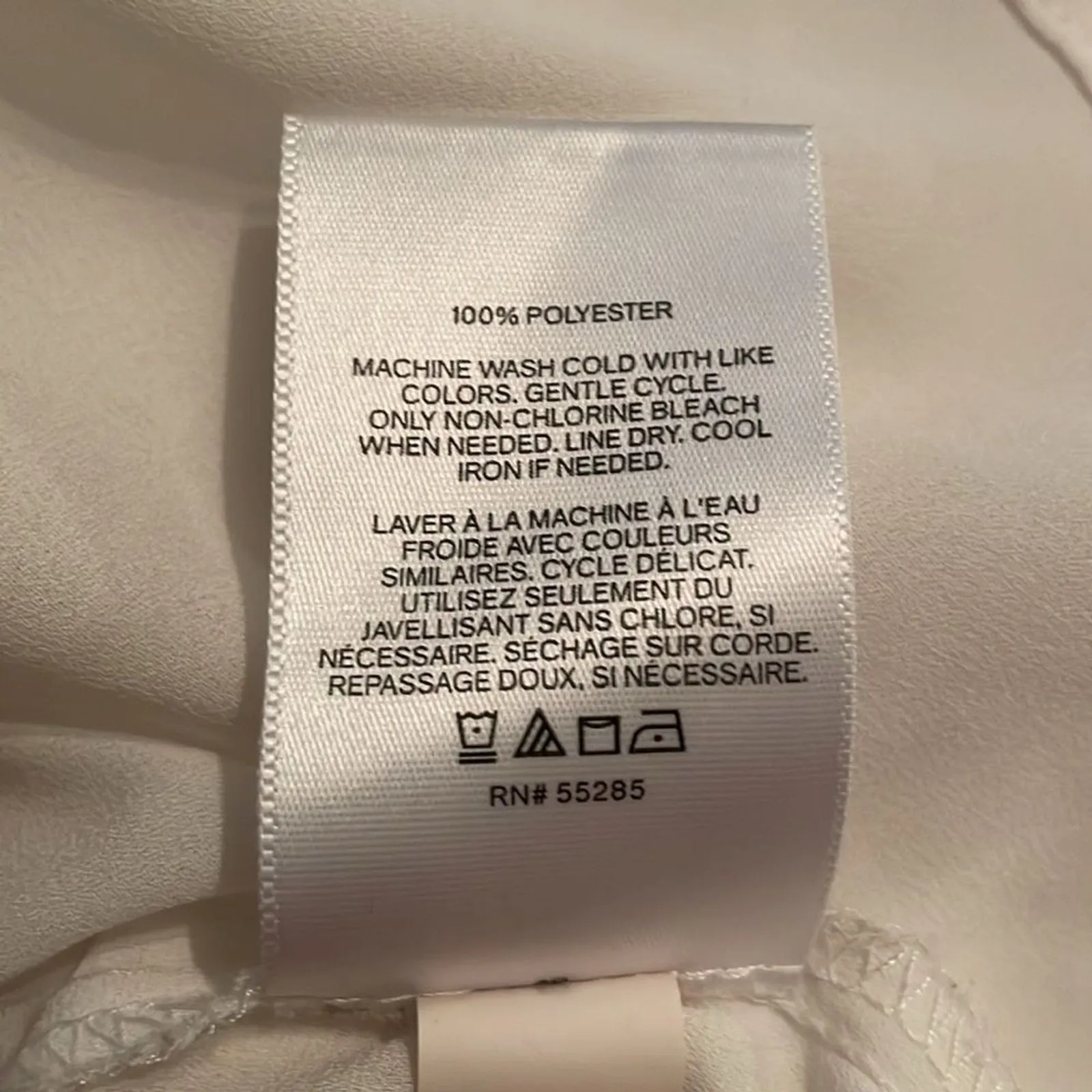 Express White Sheer Deep V Neck Blouse Womens Size Extra Small Maroon - Image 9