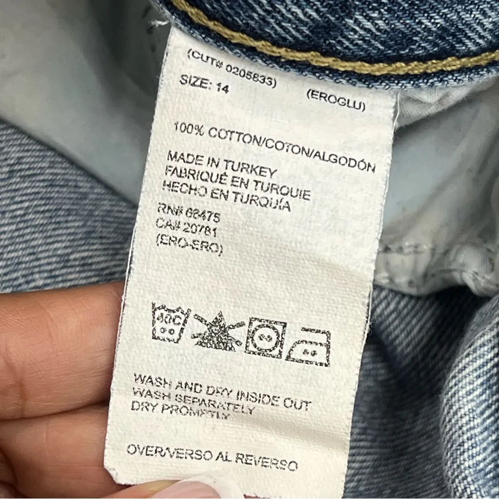 Vintage Tommy Hilfiger Blue Denim Skirt maxi midi front snap buttons pockets Y2K - Image 3