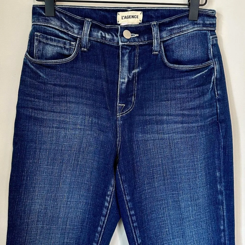 NWT L'AGENCE Sada High Rise Slim Cropped Jean in Frisco - Size 25 - Image 4