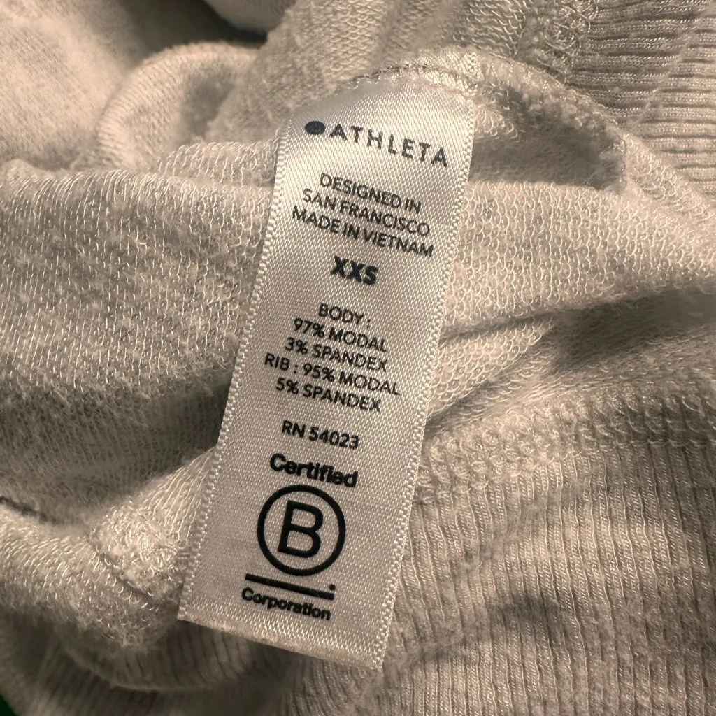 Athleta Light Gray Oversize Cardigan with Thumb Holes - Image 3